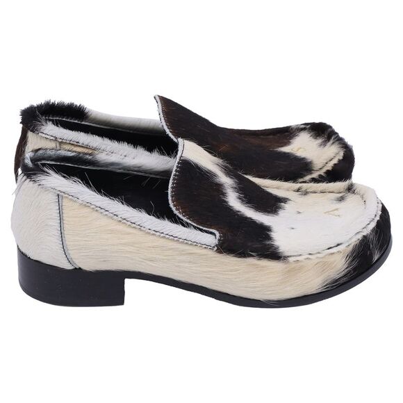 Acne Studios Babi 35 Loafers in Multicolor Pony-Hair - Picture 1 of 9